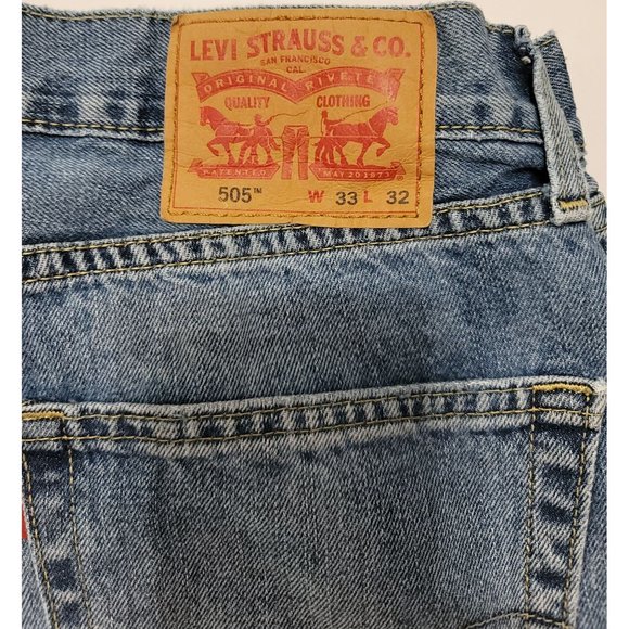 Levi's 505, 33W x 32L Men's Pre-Owned Jeans in Very Good Condition - Picture 3 of 13